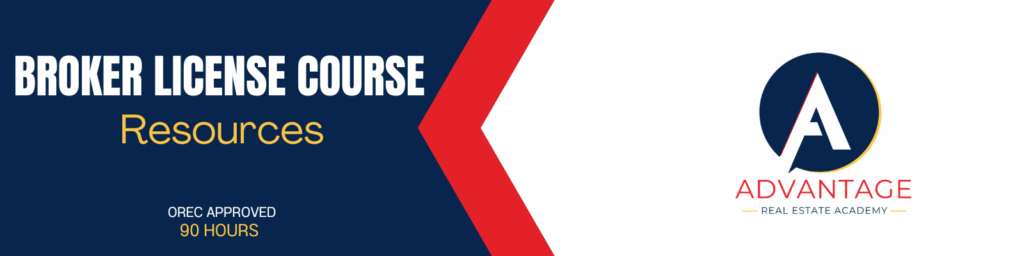 Broker License Course Resources