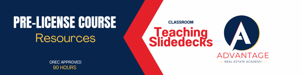 Prelicense Teaching Slidedecks